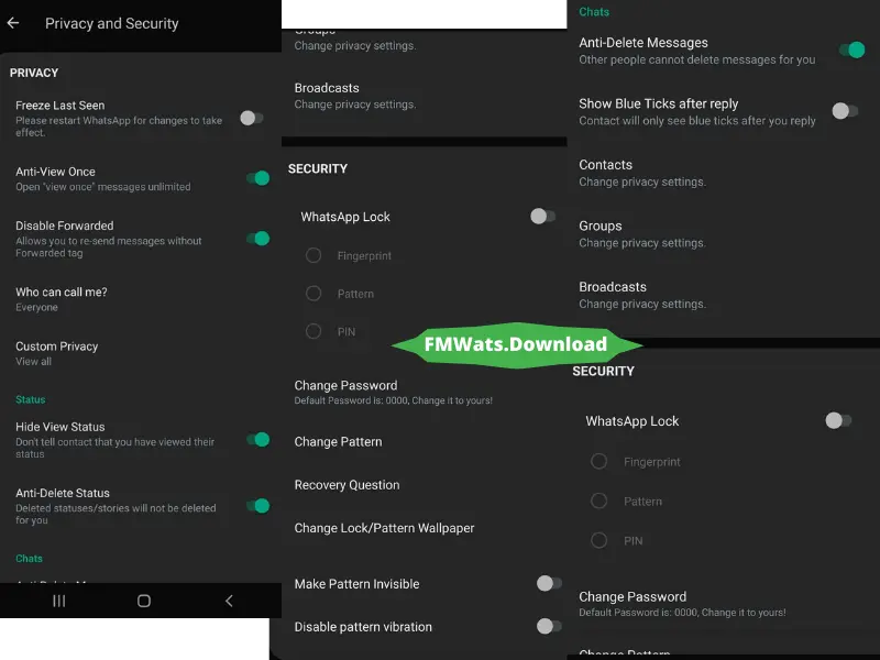 Yowhatsapp Privacy Features